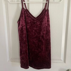 Crushed velvet tank top - size S